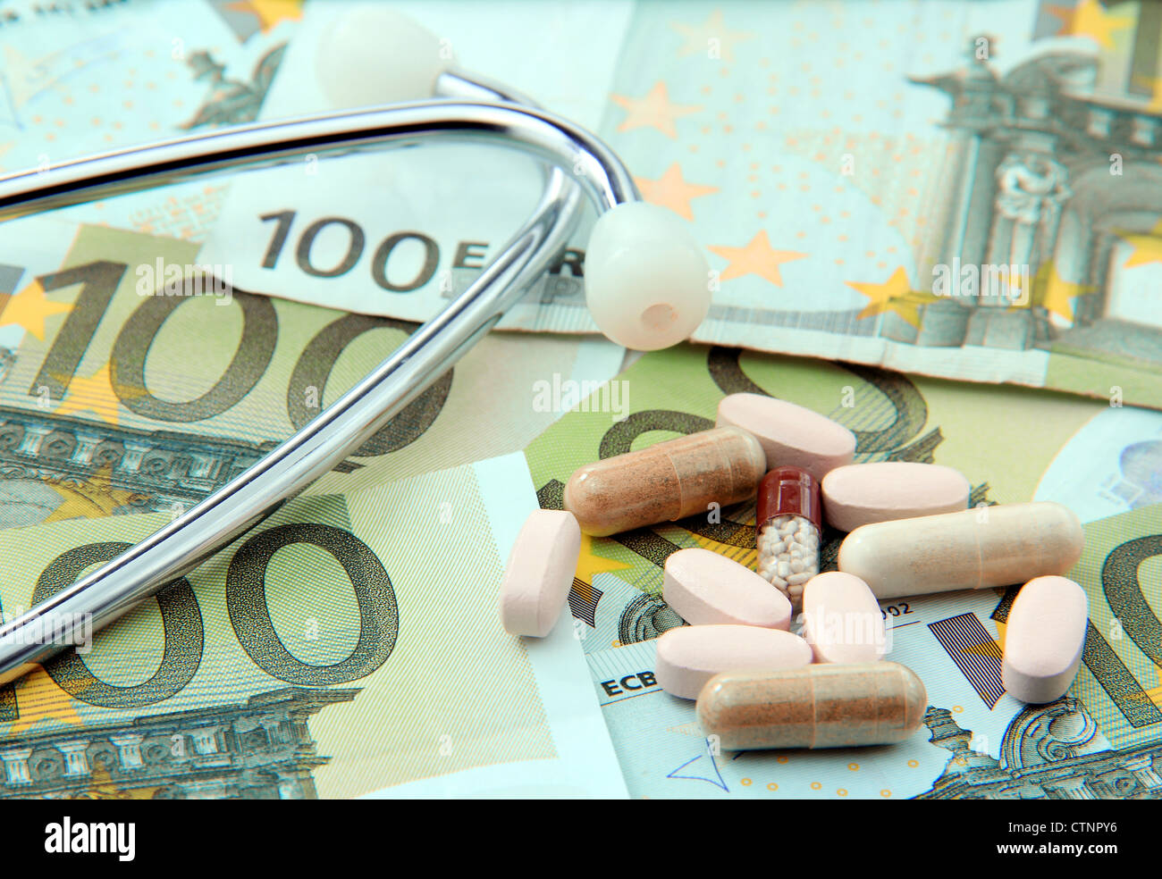 Costose cure sanitarie. Foto Stock