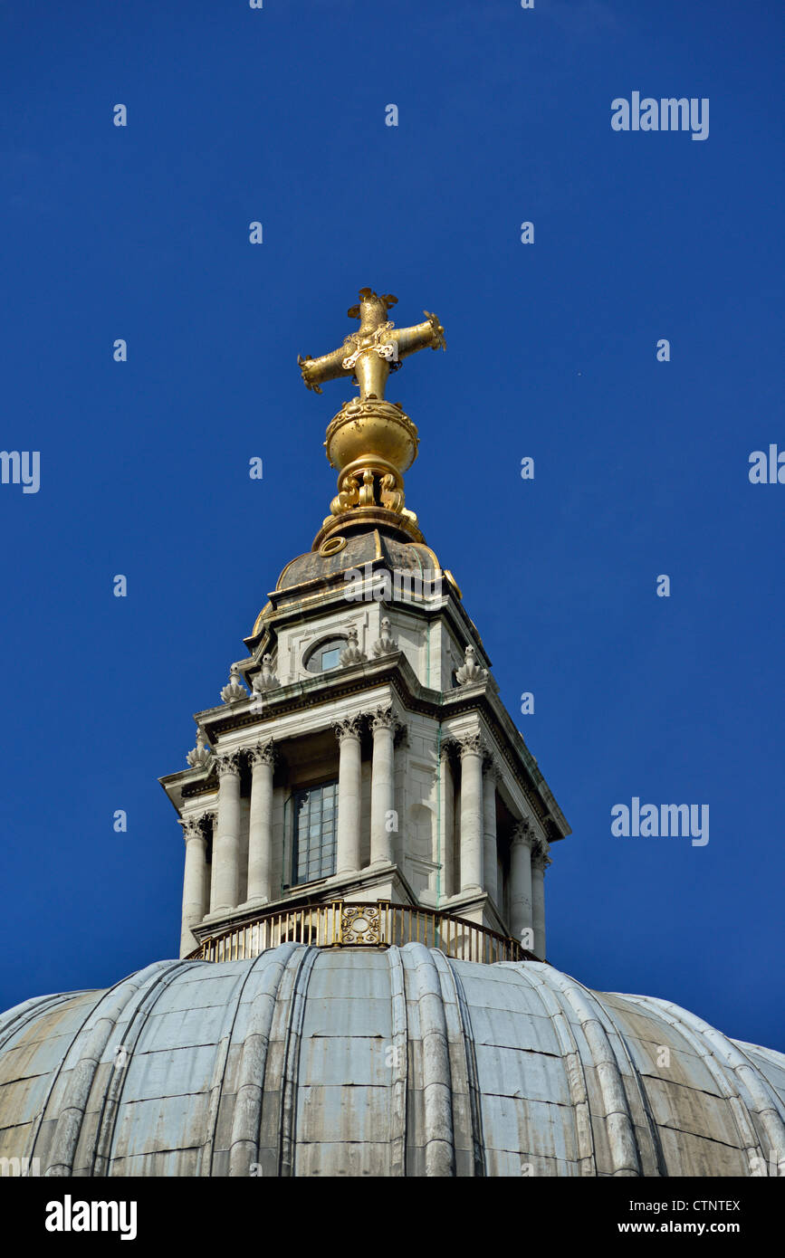 La Cattedrale di St Paul e cupola, London, Regno Unito Foto Stock