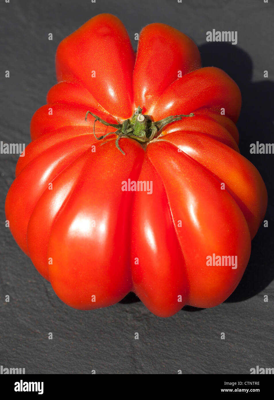 Rosa gigante Carni bovine di pomodoro (Zapoteco pieghettato) Foto Stock