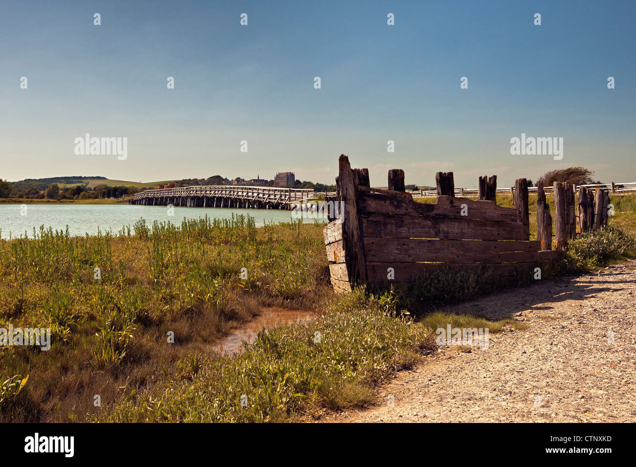 Ponte a pedaggio, Shoreham dal mare. Foto Stock