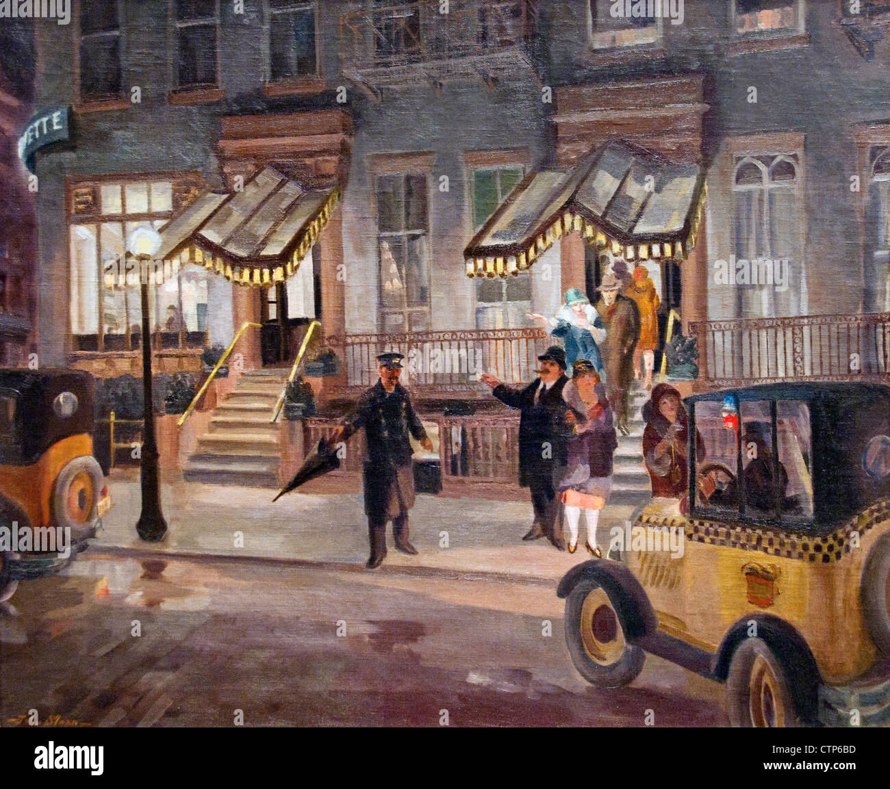 Il Lafayette 1927 ( Hotel New York Greenwich Village ) John Sloan American Stati Uniti d'America Foto Stock