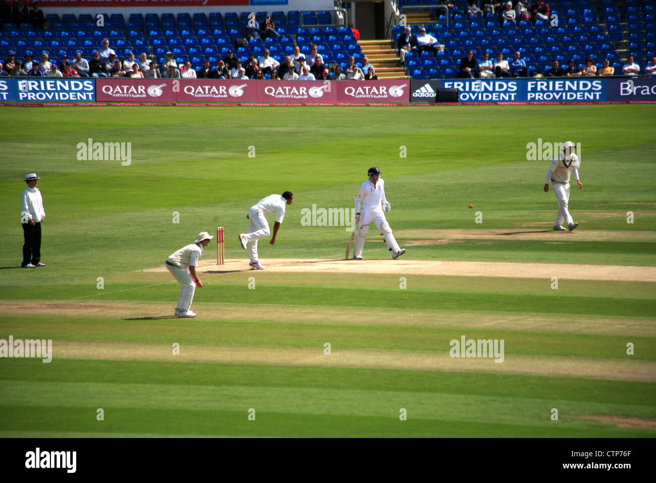 Cricket Test match tra Inghilterra e Sud Africa ha giocato a Headingly Cricket Ground, nello Yorkshire, Inghilterra, Regno Unito 21 07 2008 Foto Stock