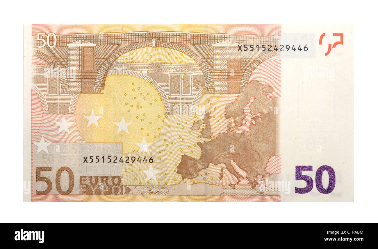 Nota 50 Euro Foto Stock