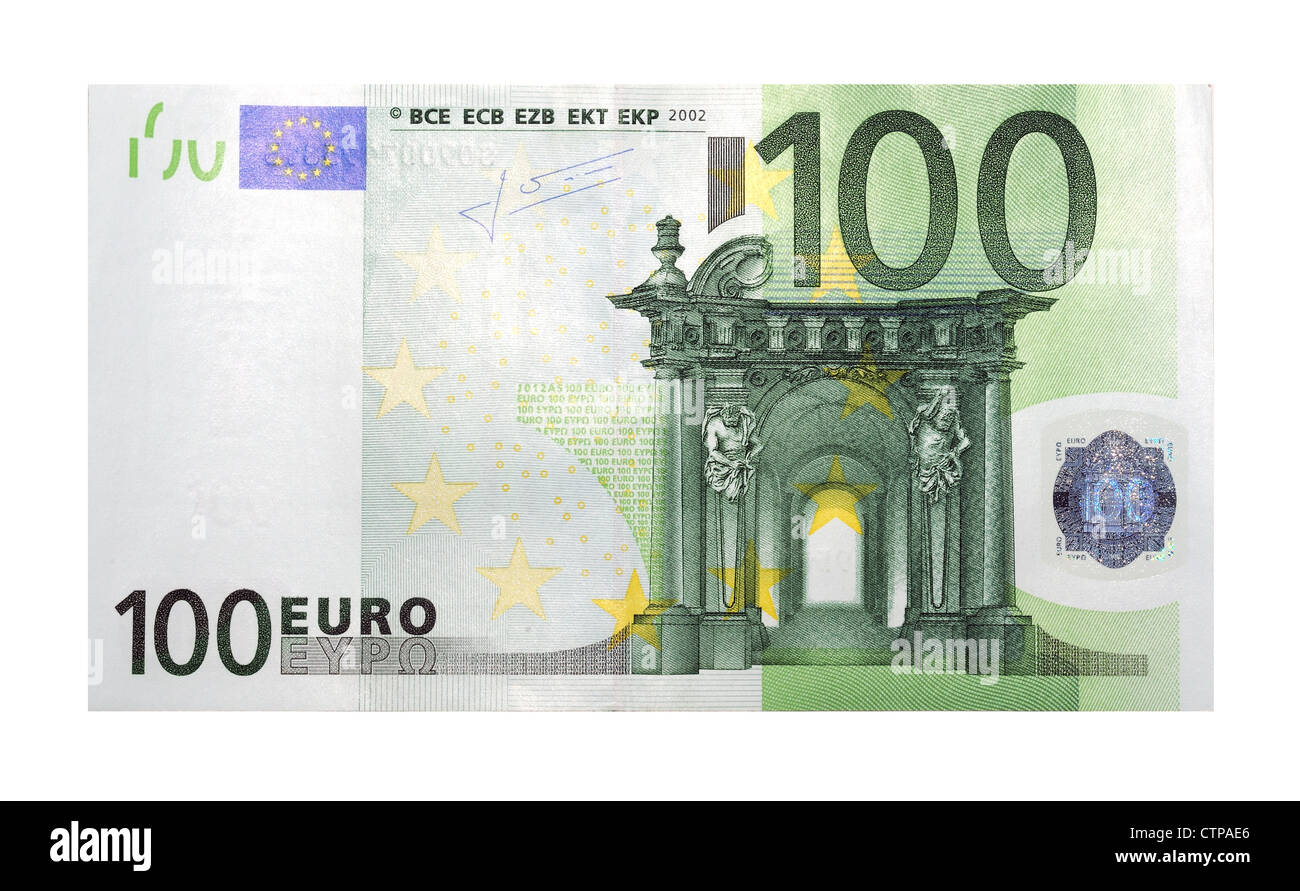 Nota 100 Euro Foto Stock