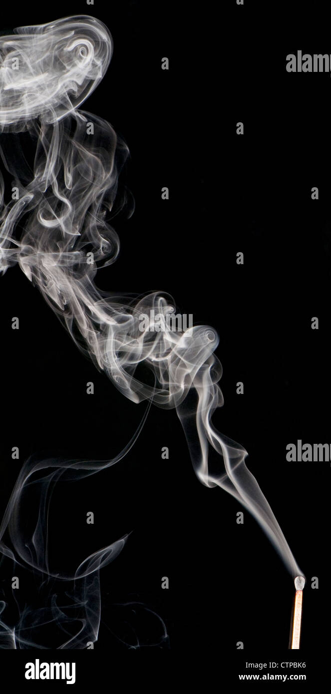 Modello di turbolenza di fumo Foto Stock