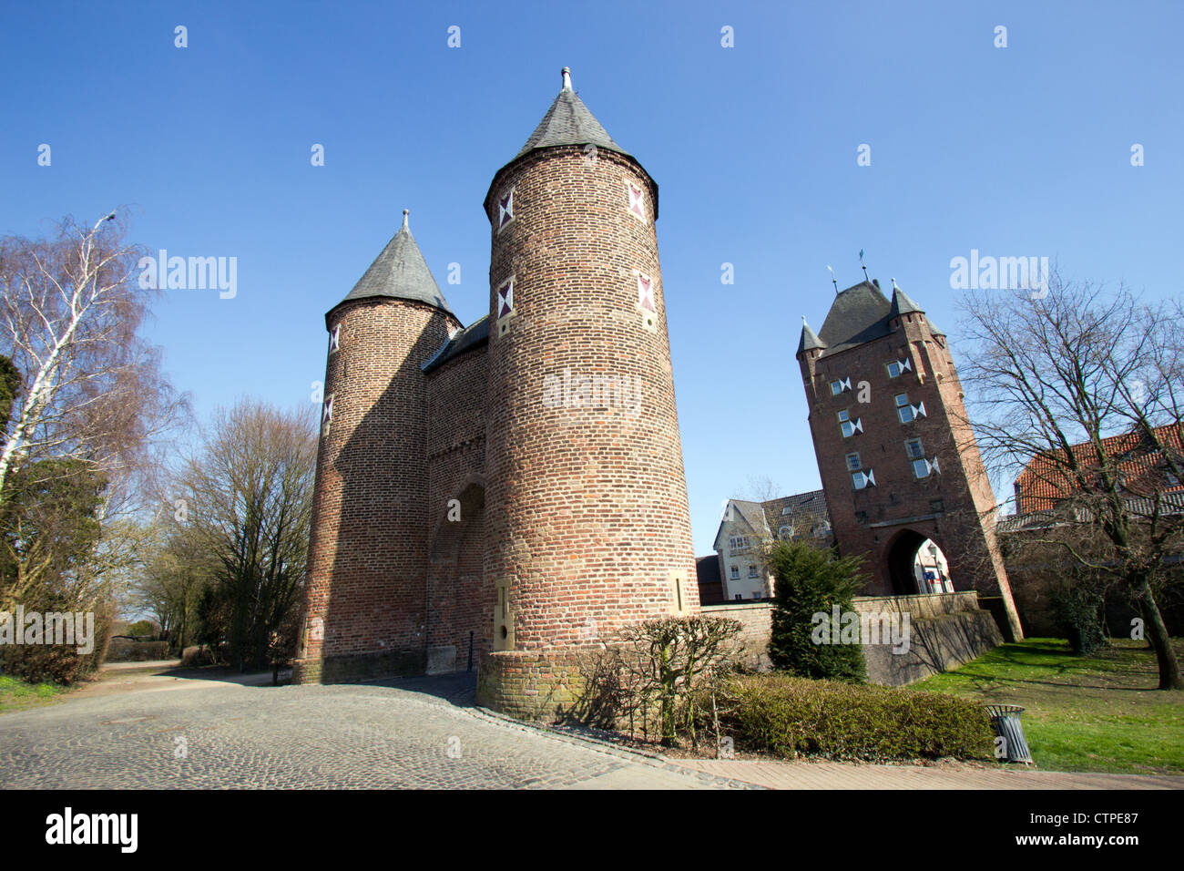 Storico ingresso di gate in Xanten, Germania Foto Stock