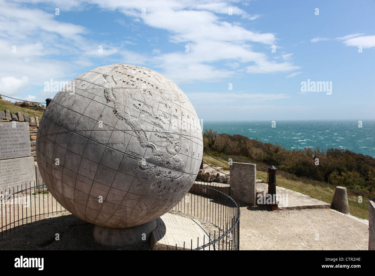 Il grande globo a Durlston Country Park Foto Stock