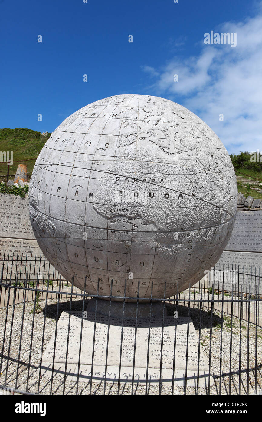 Il grande globo a Durlston Country Park Foto Stock