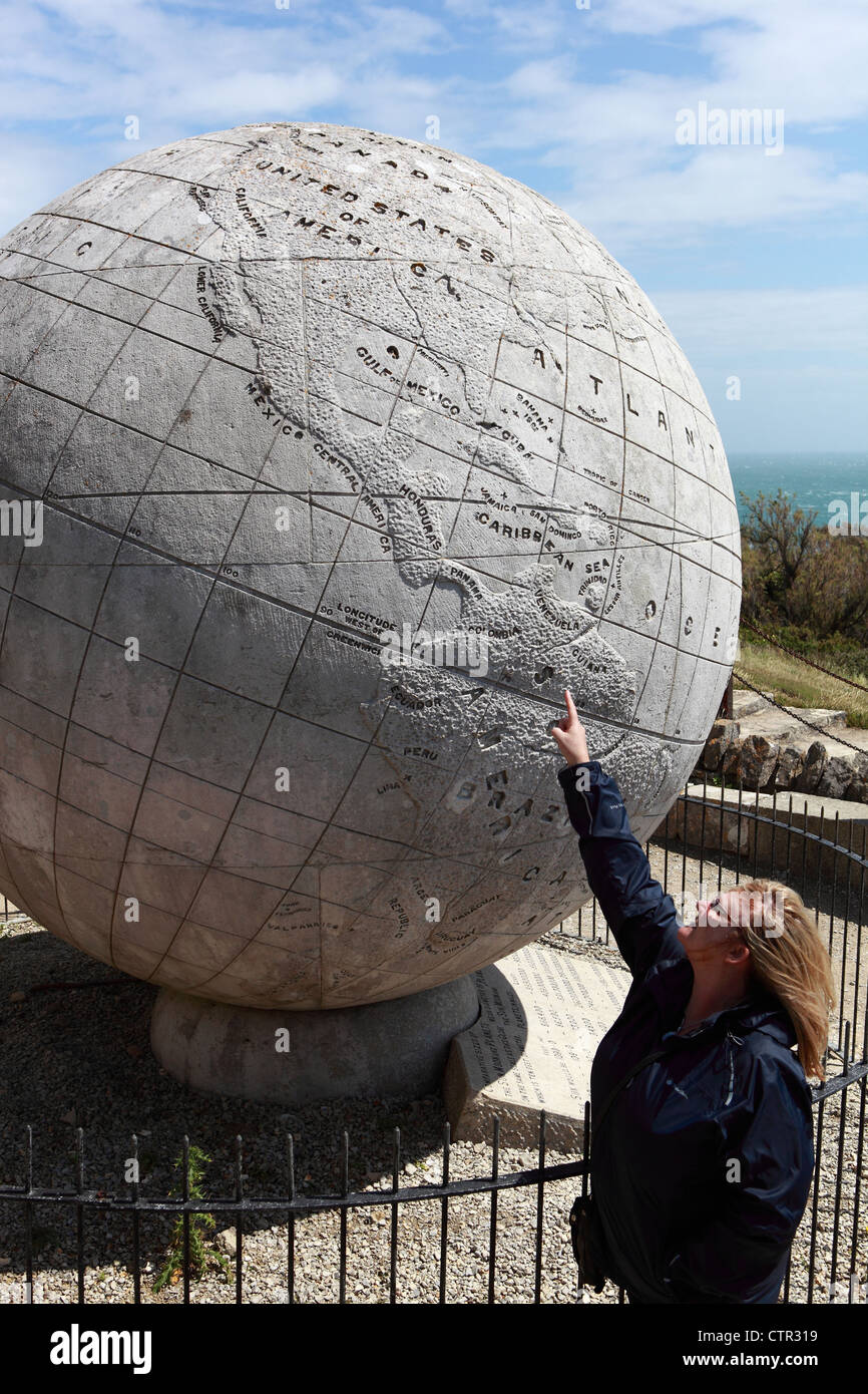 Il grande globo a Durlston Country Park Foto Stock