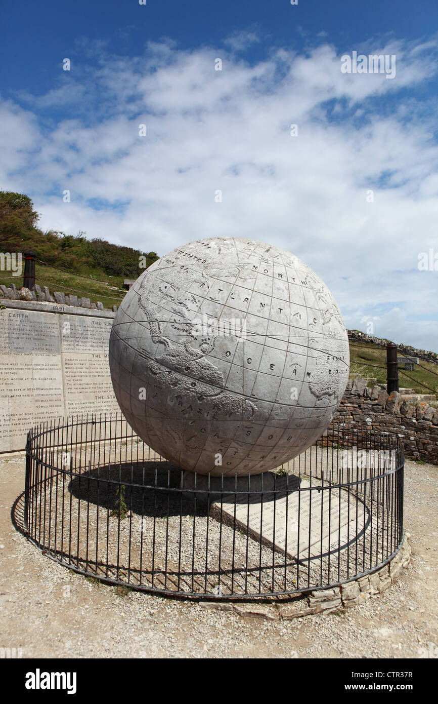 Il grande globo a Durlston Country Park Foto Stock