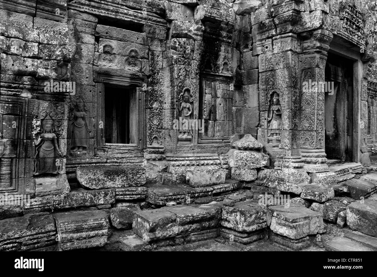 Rovine nel Regno di Angkor a Siem Reap, Cambogia. Foto Stock