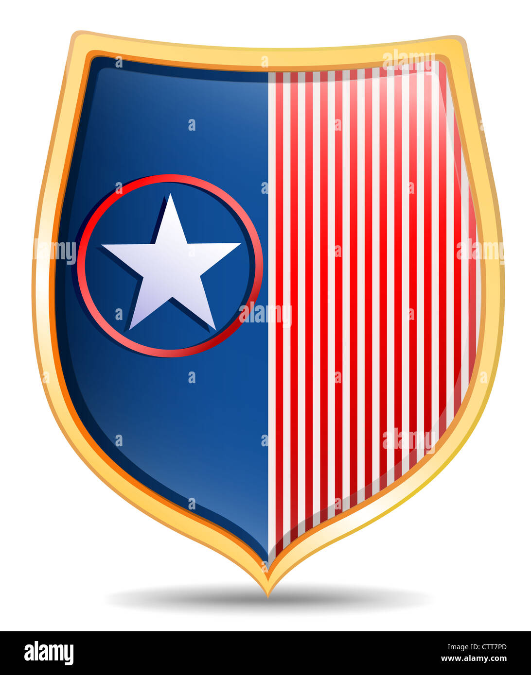 Captain America Il simbolo sullo schermo Foto Stock
