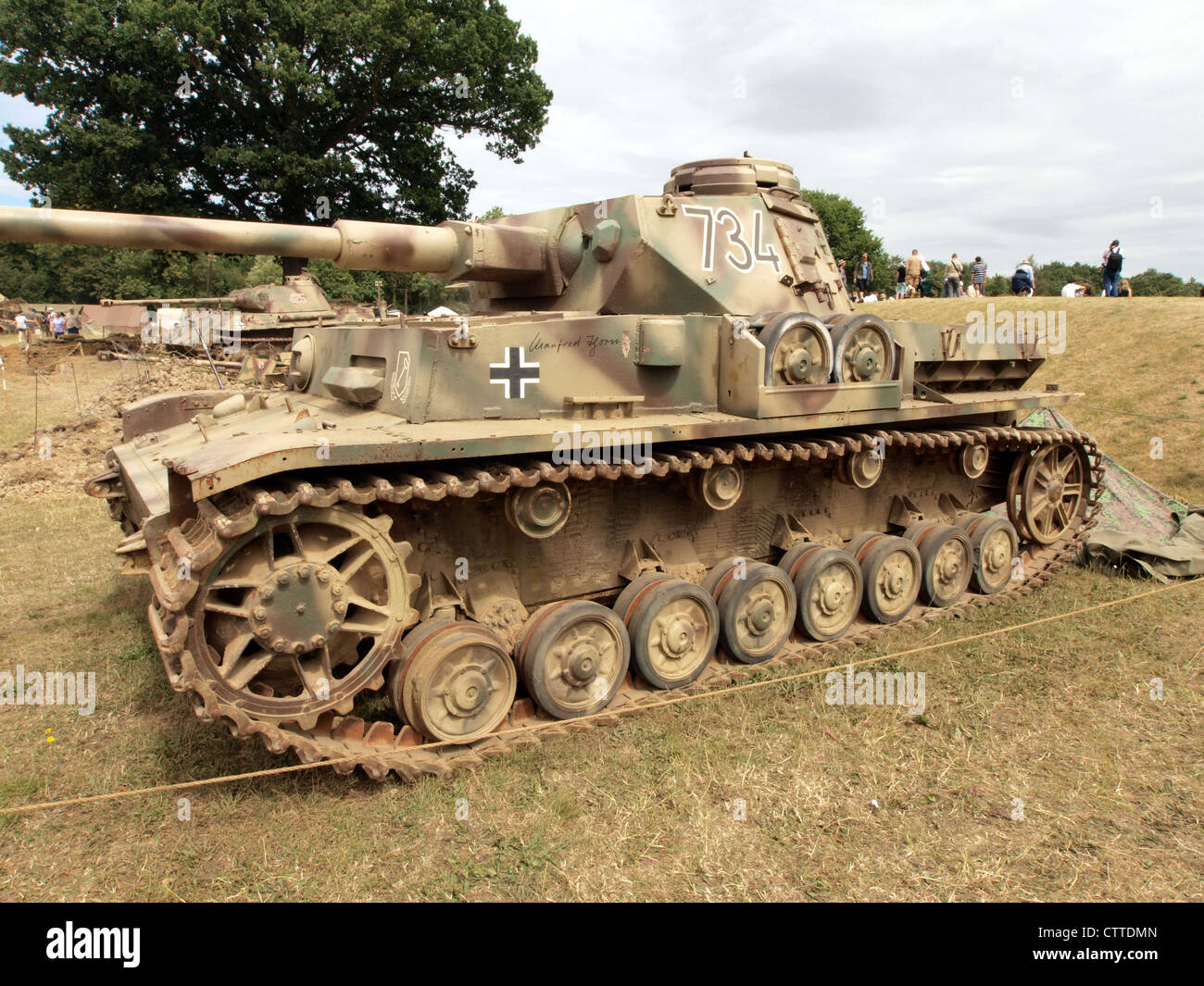 PzKpfw. IV Ausf. J del Rex e Asta raccolta Cadman Foto Stock