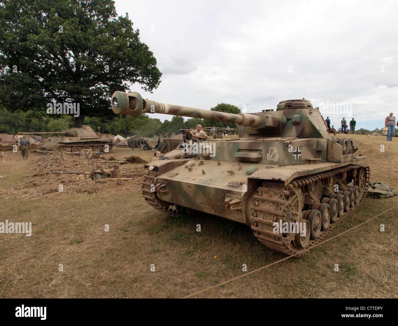 PzKpfw. IV Ausf. J del Rex e Asta raccolta Cadman Foto Stock