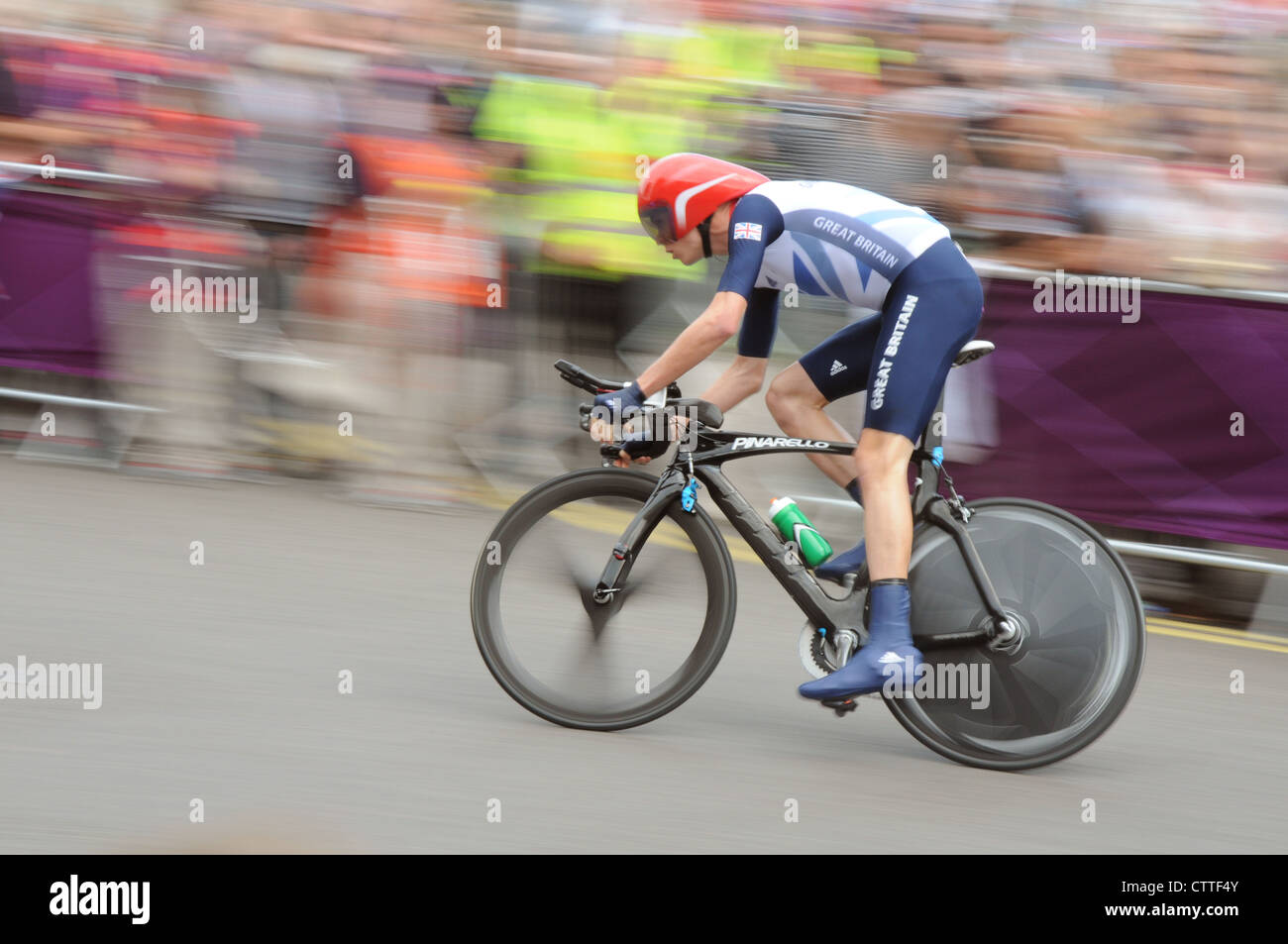 Chris Froome olimpico medaglia di bronzo alle Olimpiadi 2012 Foto Stock