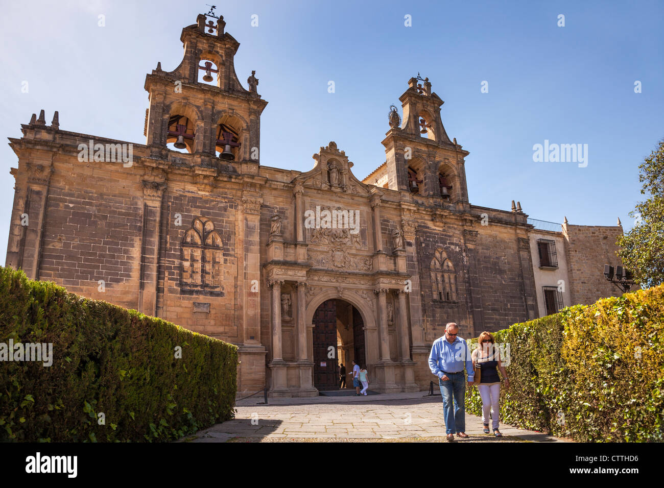 La Iglesia (Chiesa di Santa Maria de Los Reales Alcazares, Ubeda Jaén, Andalusia, Spagna. L'Europa. Foto Stock