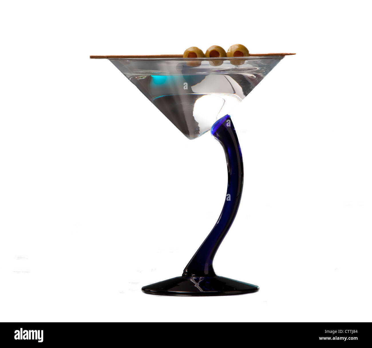 Vodka o Gin Martini in un vetro di Designer Foto Stock