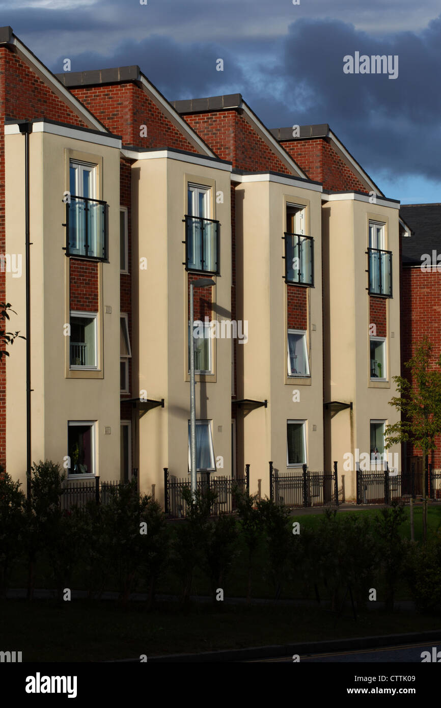Nuove case costruite in TELFORD SHROPSHIRE, Regno Unito Foto Stock