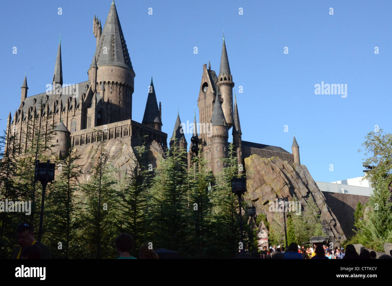 Vista Dell'angolo Di Base Del Castello Di Hogwarts Da Harry Potter Alle  Isole Dell'avventura a Orlando Usa. Immagine Editoriale - Immagine di  fortezza, intrattenimento: 201654425