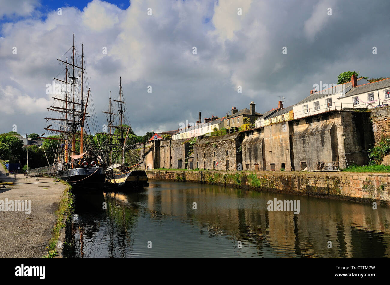 Charlestown Harbour ,St.Austell Cornwall Foto Stock