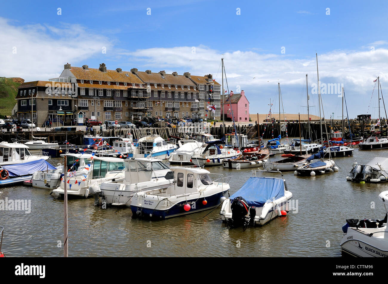 Porto di West Bay Dorset Regno Unito Foto Stock