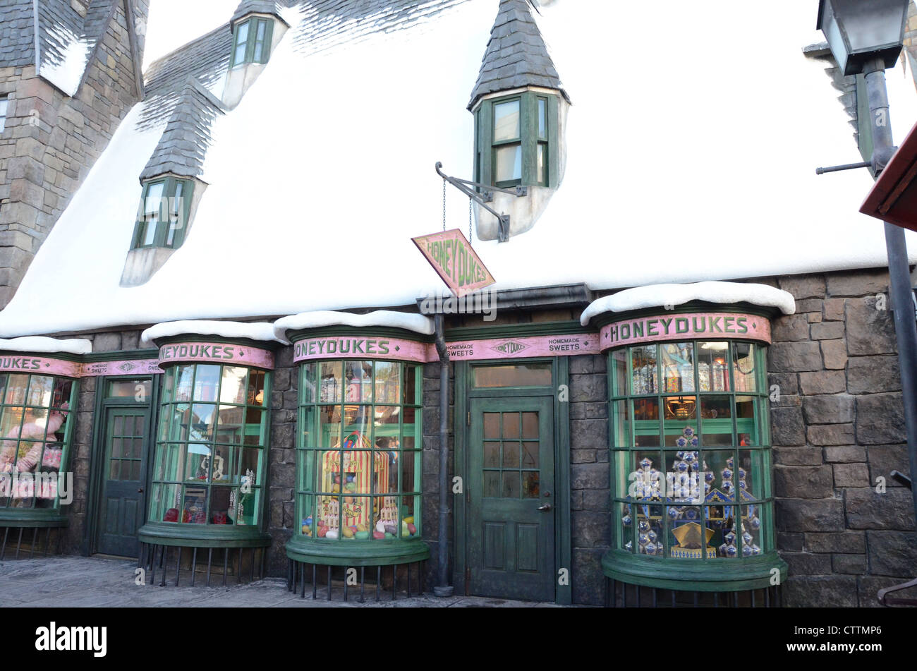 All'interno del mondo di Wizarding di Harry Potter a Universal Islands of Adventure di Orlando in Florida. Foto Stock