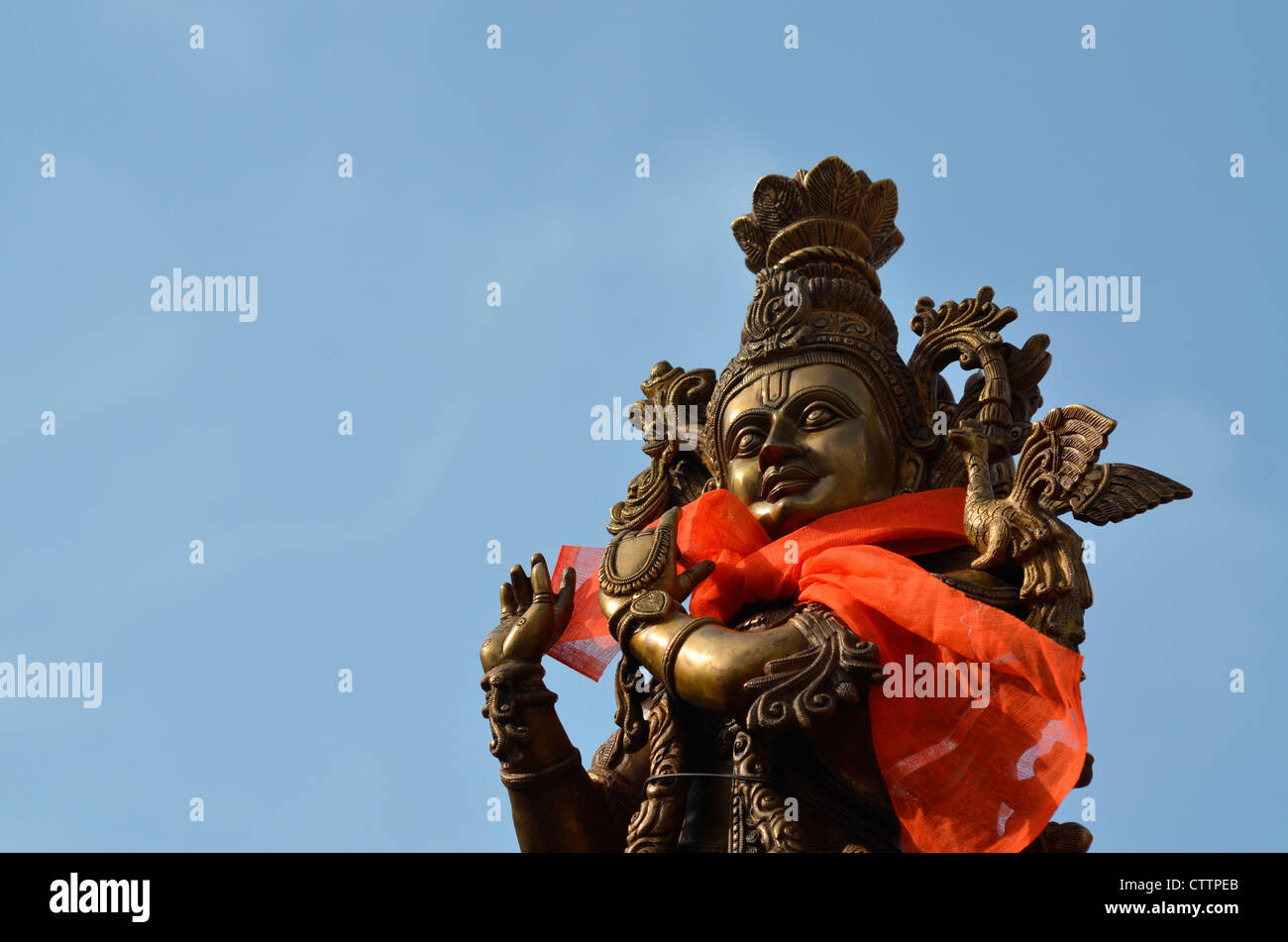 Statua di Krishna Foto Stock