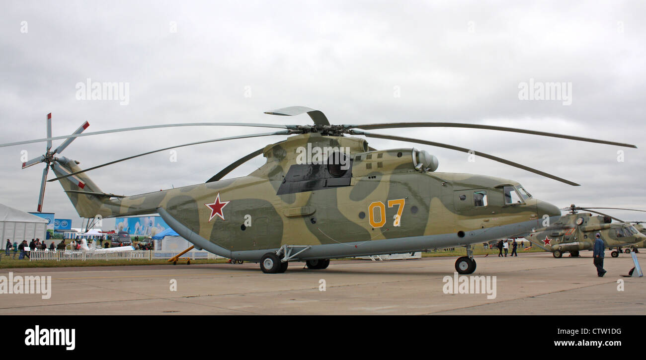 Mil Mi-26 (internazionale salone aerospaziale MAKS-2009 Foto Stock