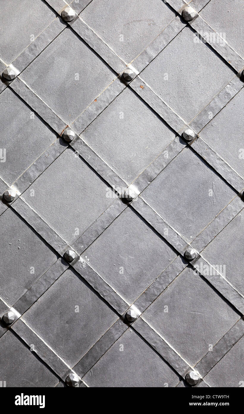 La texture di metallo nero lo sfondo in acciaio Foto Stock