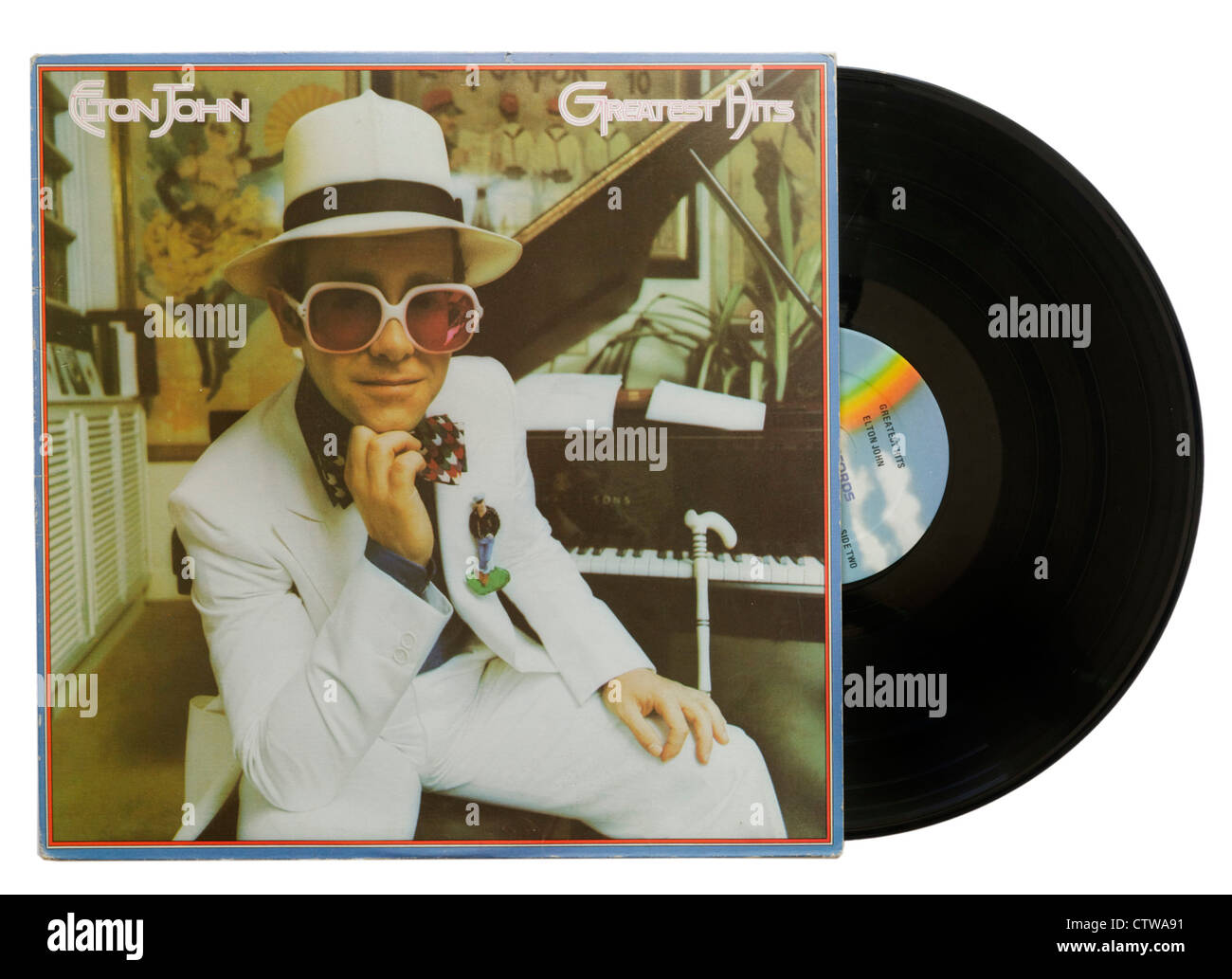 Elton John Greatest Hits album Foto Stock