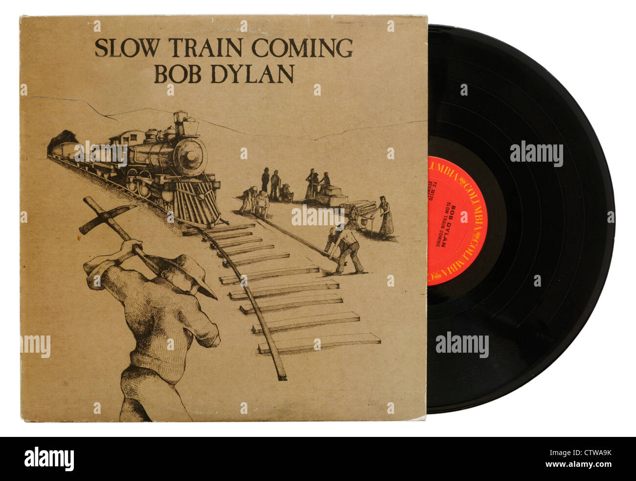 Rallentare il treno proveniente da Bob Dylan Foto Stock
