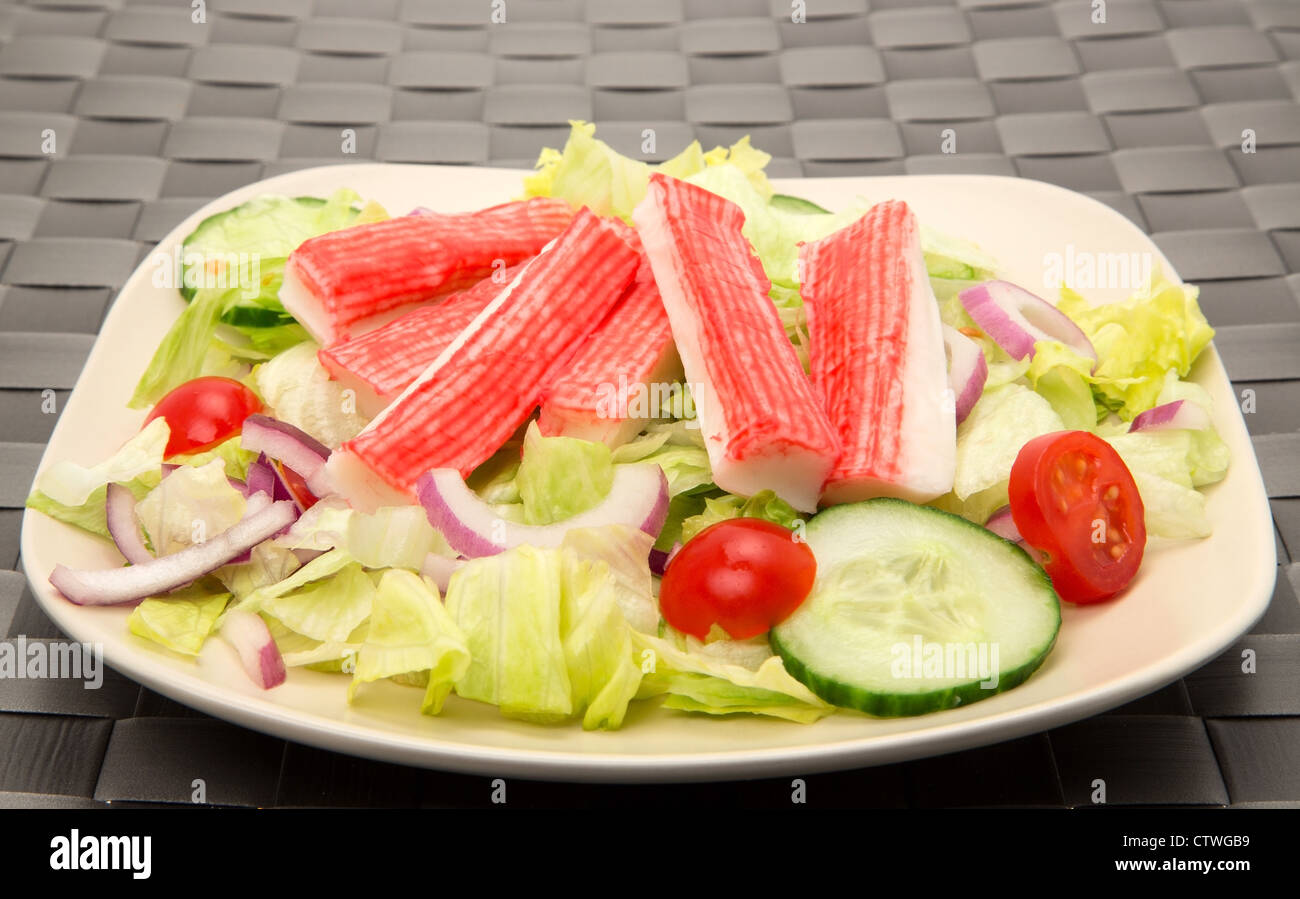 Surimi di granchio pesce o stick insalata - studio shot Foto Stock