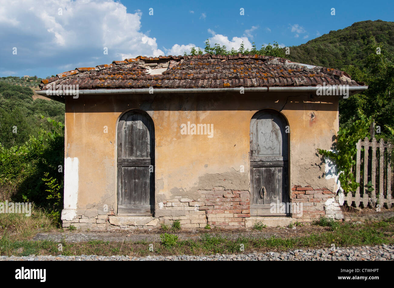Capanna di terra, Toscana, Italia Foto Stock