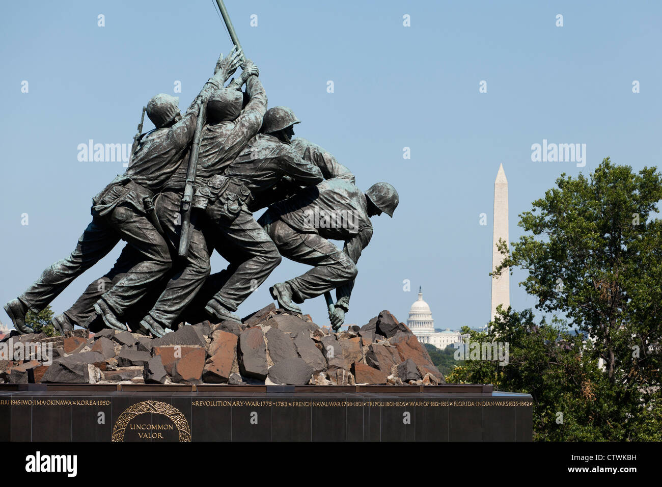 Iwo Jima Memorial, Washington DC Foto Stock