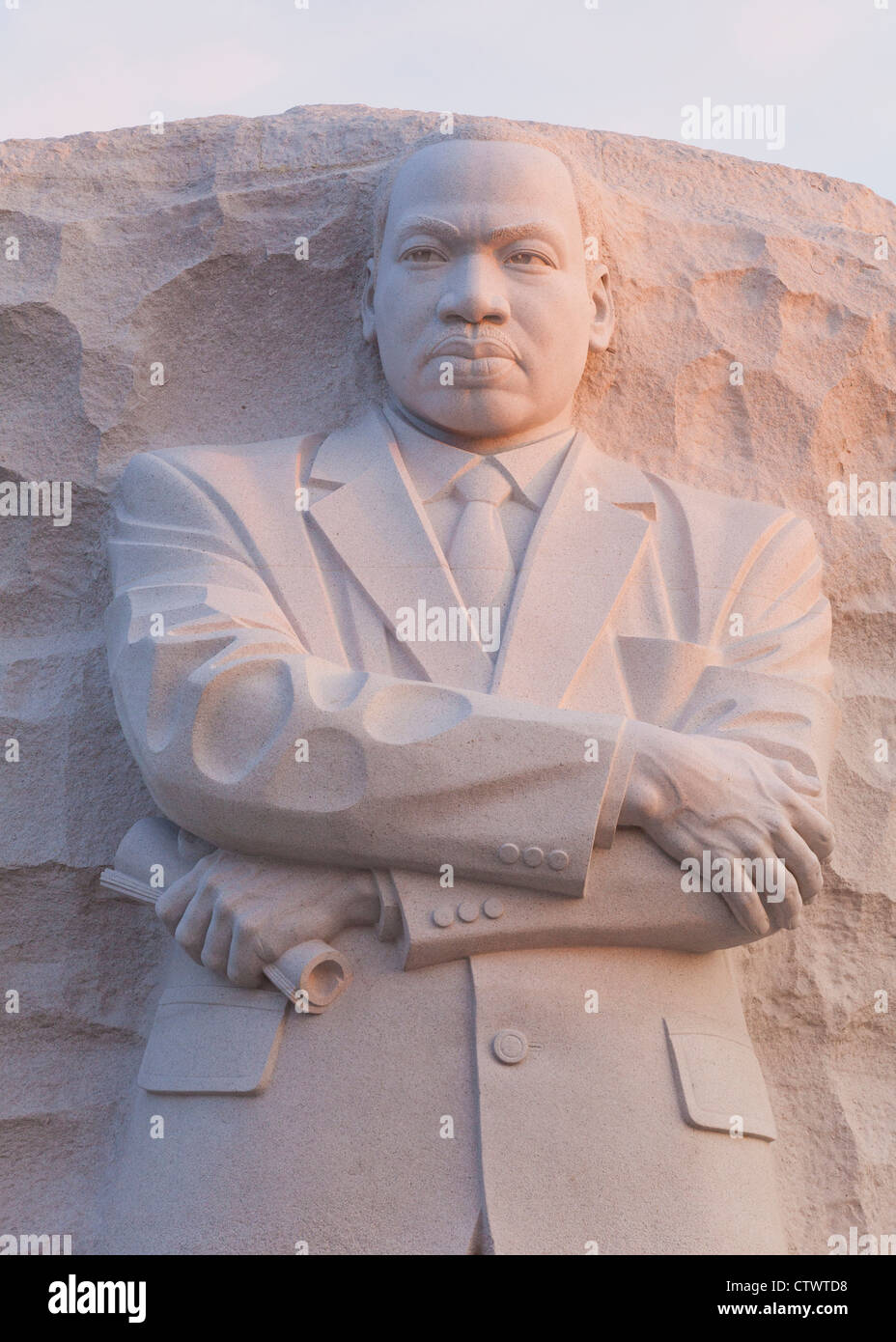 Martin Luther King Jr memorial sculpture closeup - Washington, DC Foto Stock