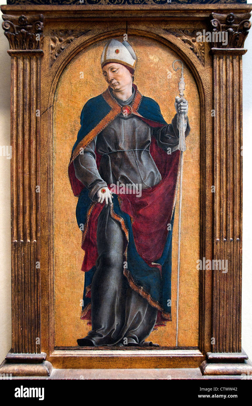 San Luigi di Tolosa di Cosmê Tura, il Cosmè, Cosimo Tura, pittore italiano del primo Rinascimento, 1430 - 1495, Ferrara, Italia Foto Stock