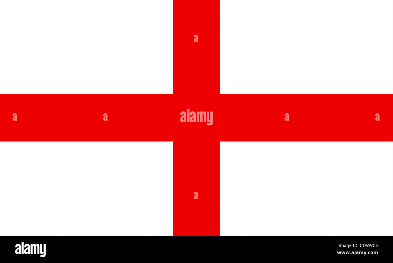 St George Cross bandiera di Inghilterra Foto Stock