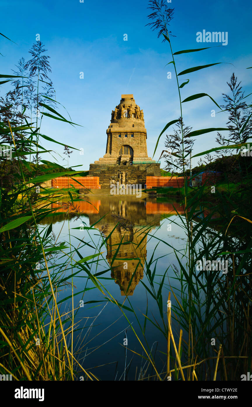 Volkerschlachtdenkmal (Battaglia delle nazioni monumento) di Lipsia, Germania Foto Stock