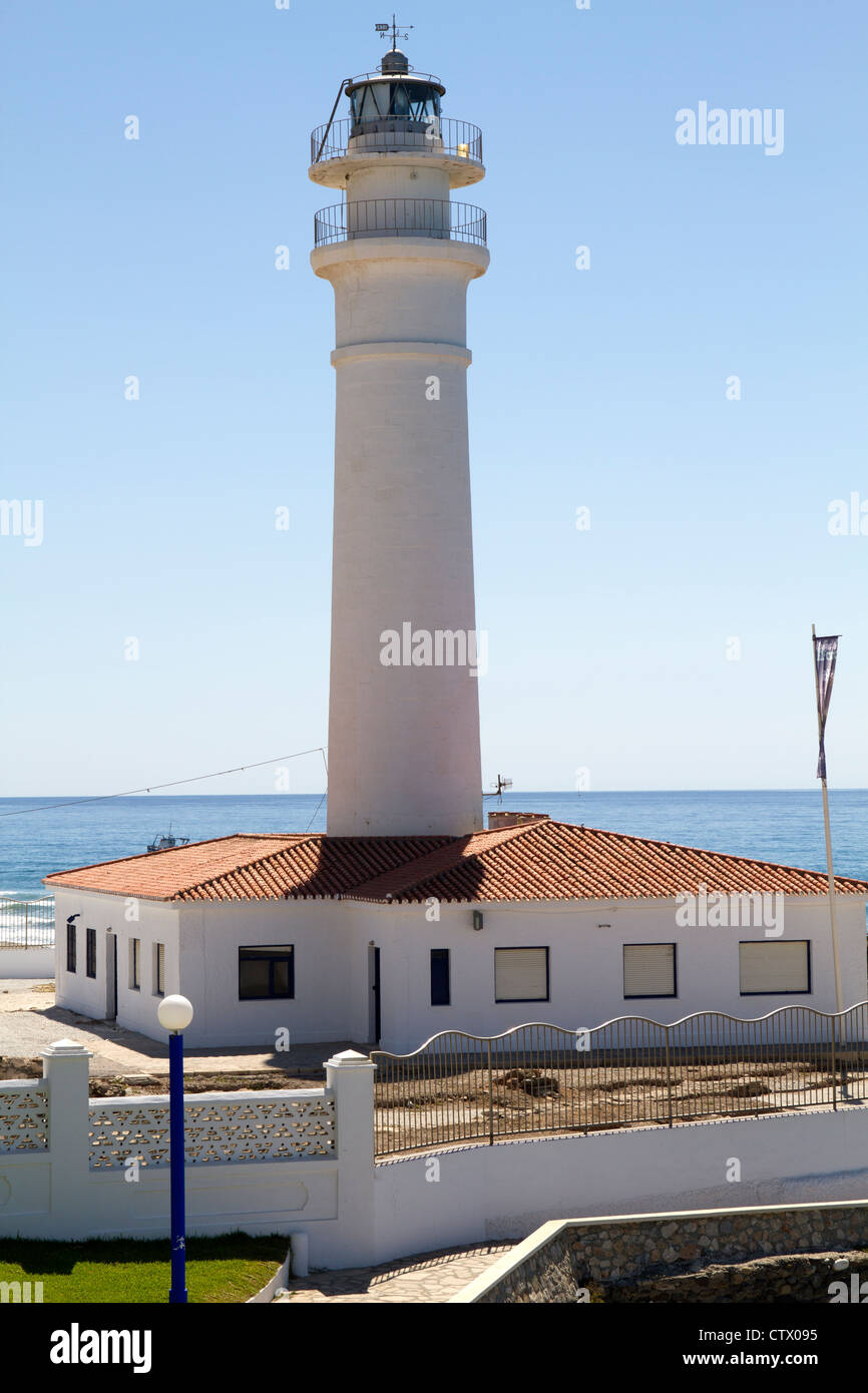 Il faro sulla playa ferrara torrox Spagna Foto Stock