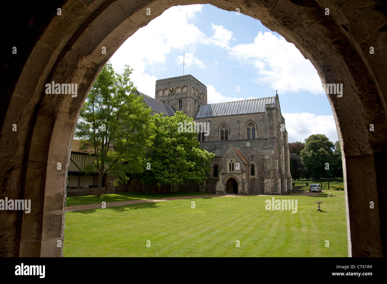 Ospedale di St Cross & Almshouse di nobili di povertà in Winchester Hampshire REGNO UNITO Foto Stock