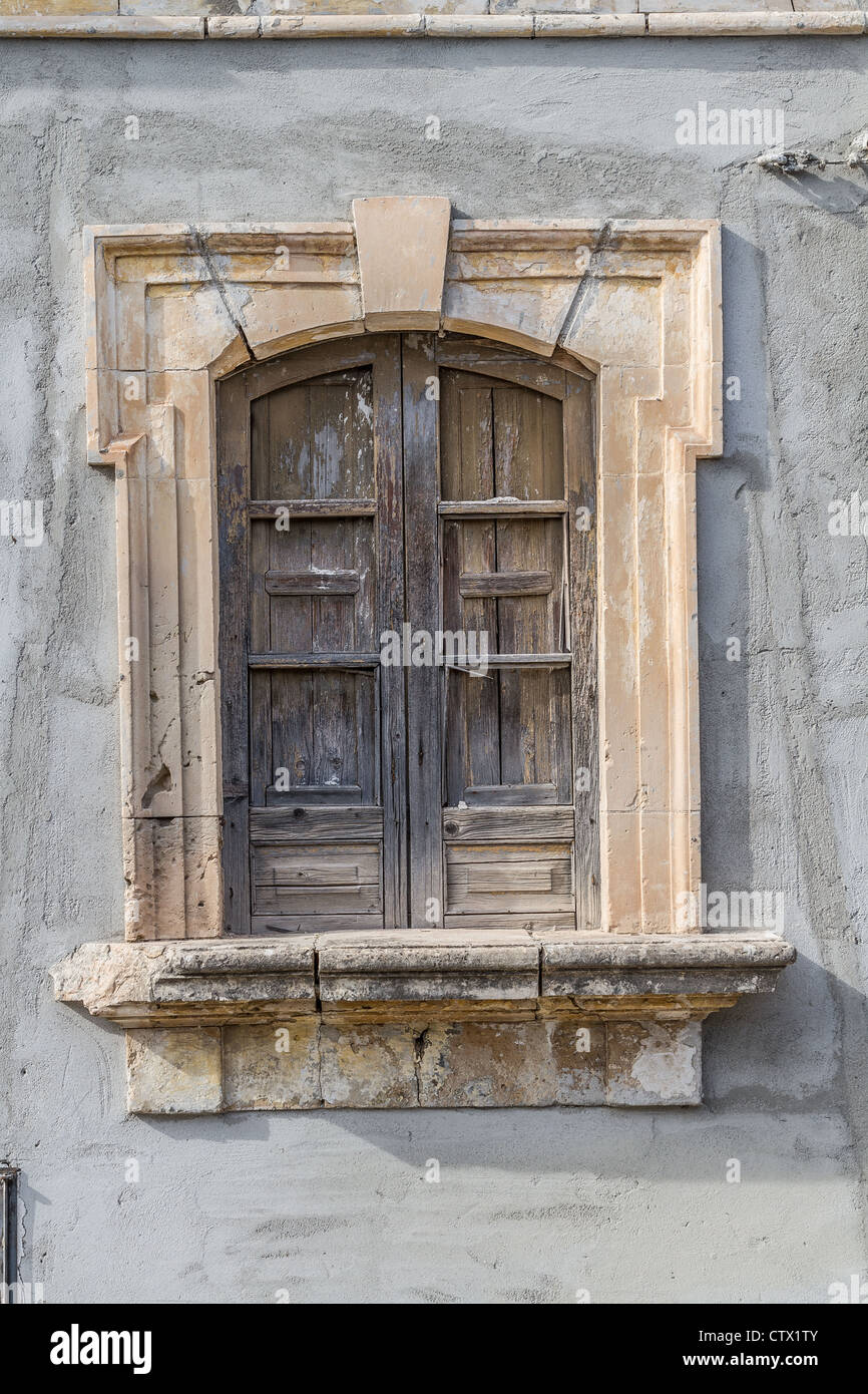 Finestra di vecchia a Noto, Sicilia Foto Stock