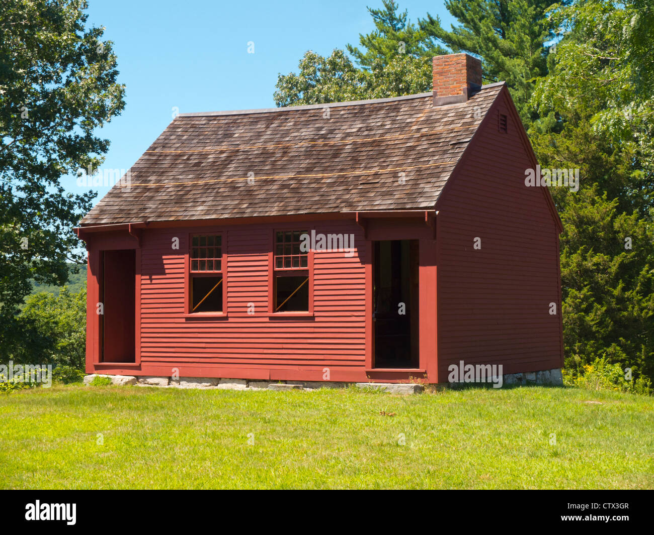 Nathan Hale school house in East Haddam CT Foto Stock