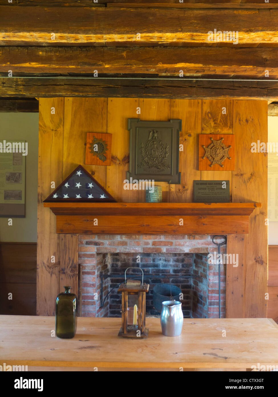 Nathan Hale school house in East Haddam CT Foto Stock