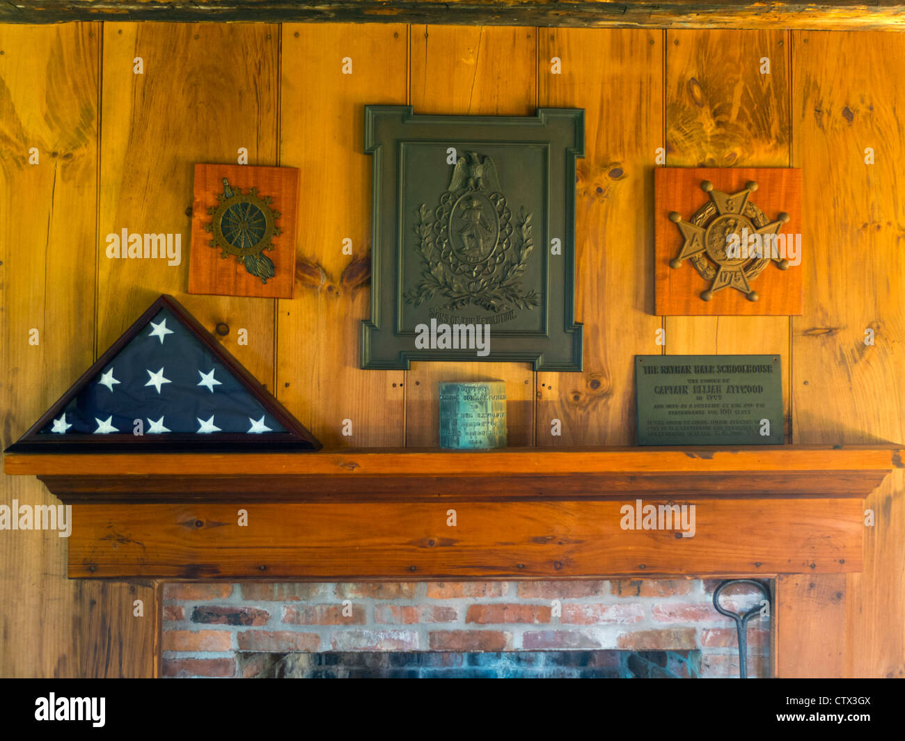 Nathan Hale school house in East Haddam CT Foto Stock