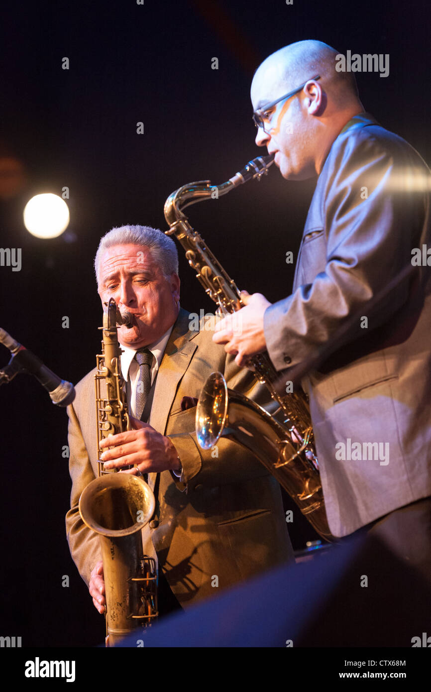 Ray Gelato a Ealing Jazz Festival Foto Stock