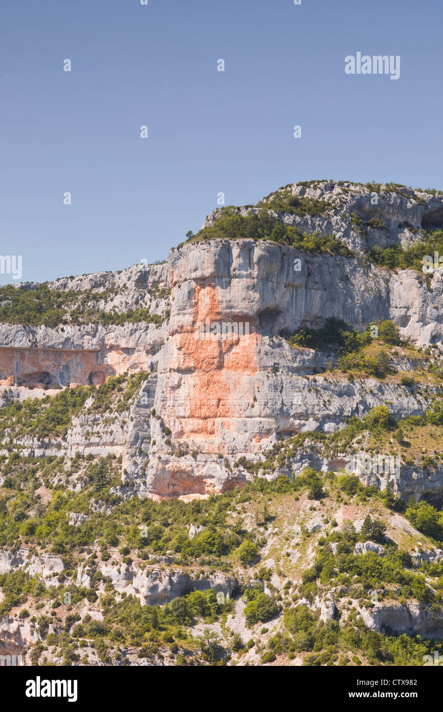 Le Gorges de la nesque in Provenza, Francia. Foto Stock