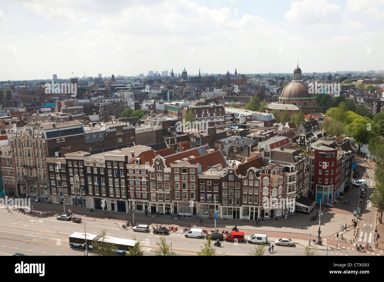 Il centro di Amsterdam, Paesi Bassi Foto Stock