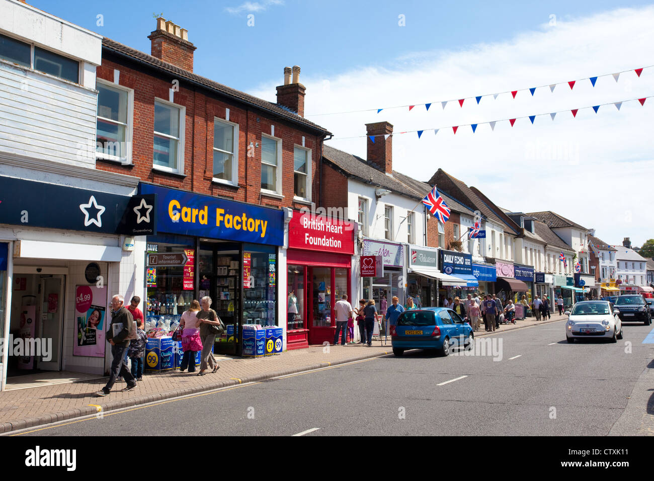 Christchurch, Dorset pensionamento popolare cittadina sulla costa meridionale dell'Inghilterra, Regno Unito Foto Stock