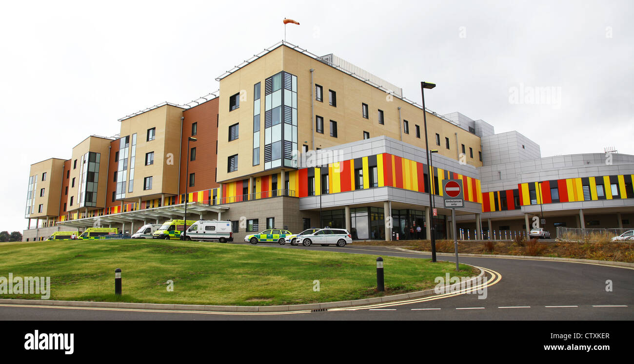 Incidenti e dipartimento di emergenza ospedale universitario Nord Staffordshire Stoke-on-Trent Foto Stock