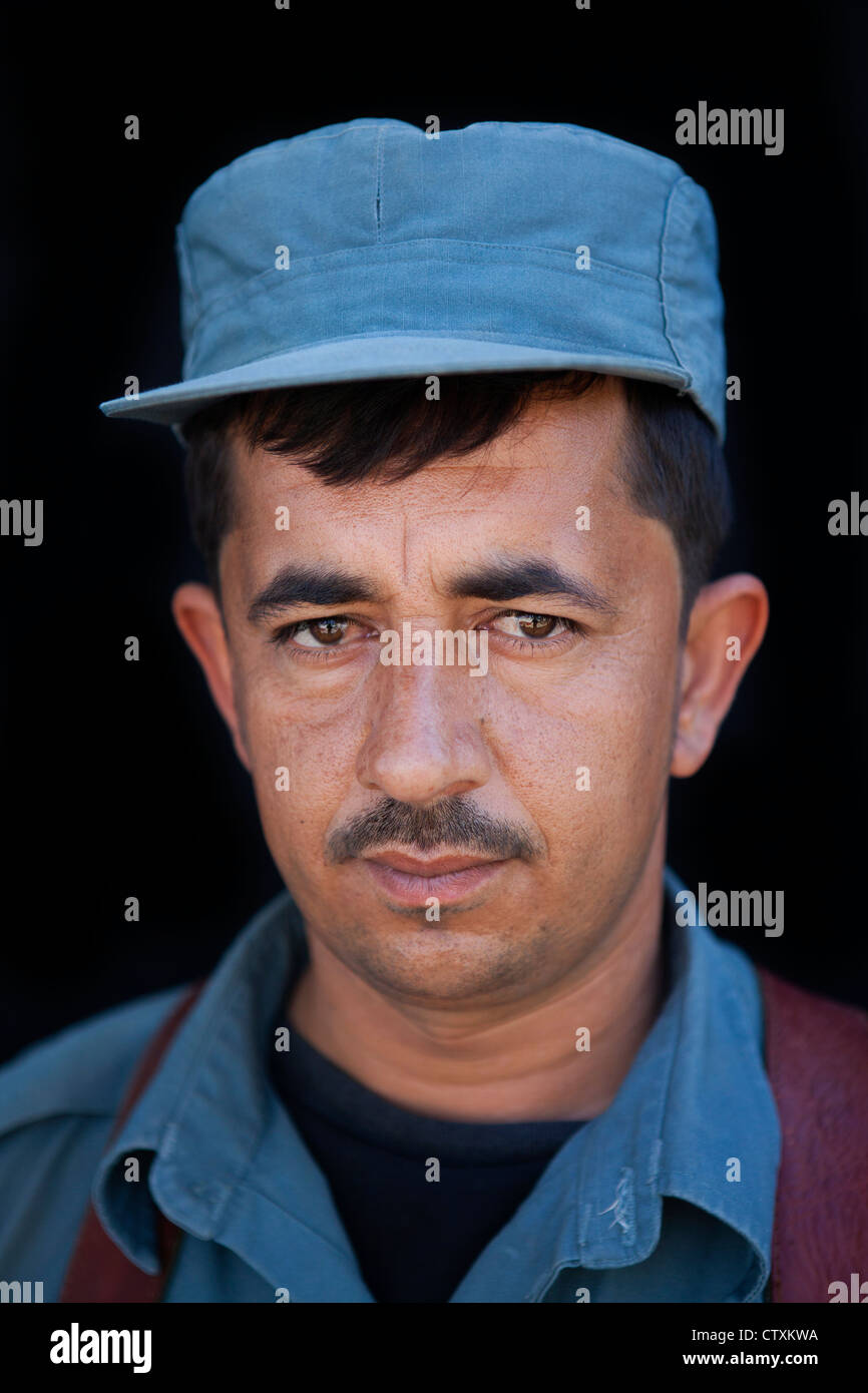 Polizia afghani addestrati da militare olandese Foto Stock